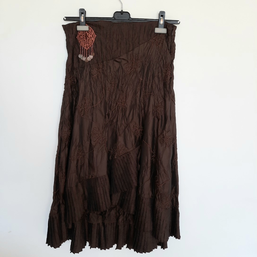 Jupe longue brodée fantaisie chic LGP BY PARNASSA PARIS - T1 Très bon état -  reconditionné disponible sur Label Emmaüs